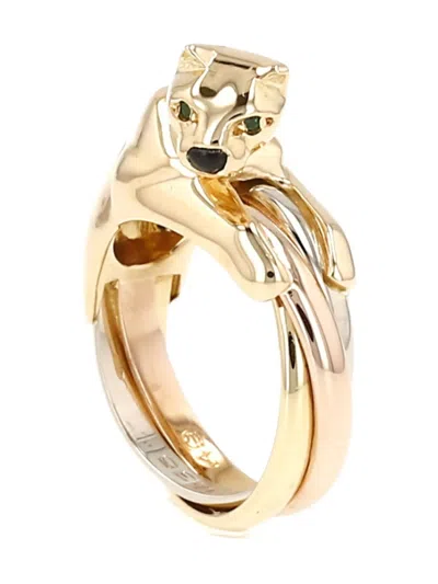 Pre-owned Cartier 18kt White Gold Panthère Ring