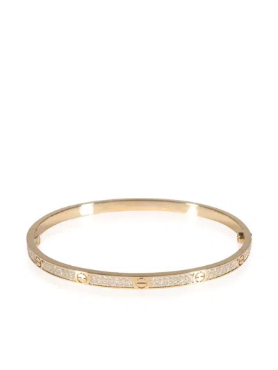 Pre-owned Cartier 18kt Yellow Gold Love Diamond Bracelet