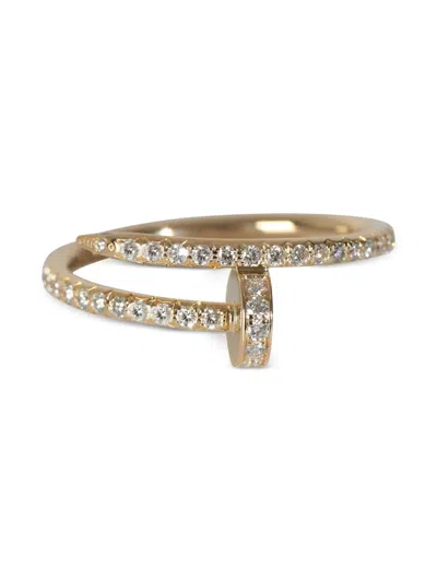 Pre-owned Cartier 1970s 18k Yellow Gold Small Juste Un Clou Diamond Ring