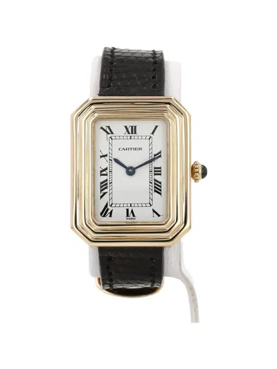 Pre-owned Cartier 1970s Cristallor 36mm Watch In White