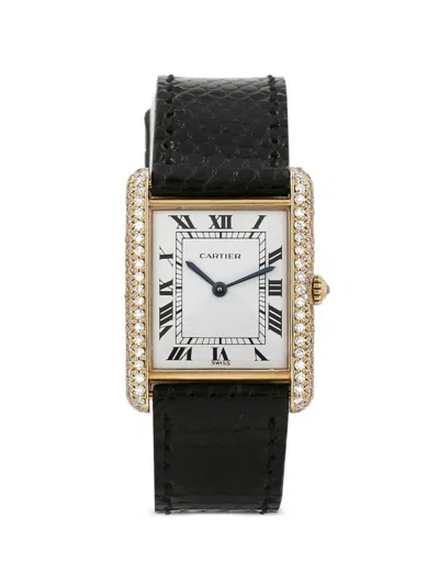 Pre-owned Cartier 1970s Tank 31mm Watch In White