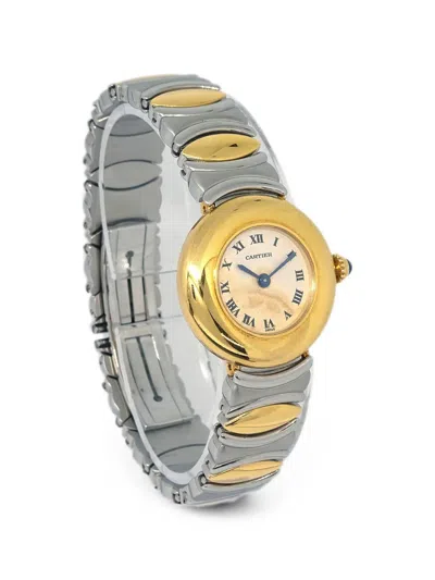 Pre-owned Cartier 1980-1990s Must Colisée Belle Époque 24mm Watch In Neutrals
