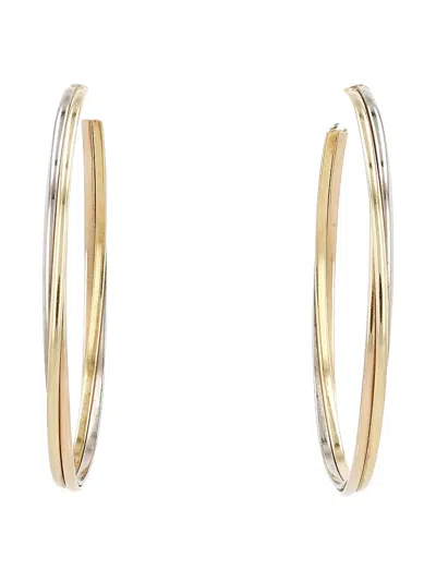Pre-owned Cartier 1980s Gold Trinity Earrings