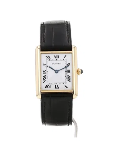 Pre-owned Cartier 1980s Tank Louis  31mm Watch In White