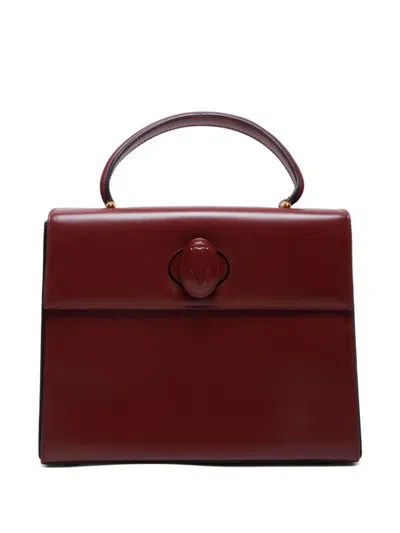 Pre-owned Cartier 1990-2000 Must Deu Leather Tote Bag In Red