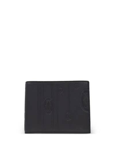 Pre-owned Cartier 1990-2000s Happy Birthday Bi-fold Wallet In Black