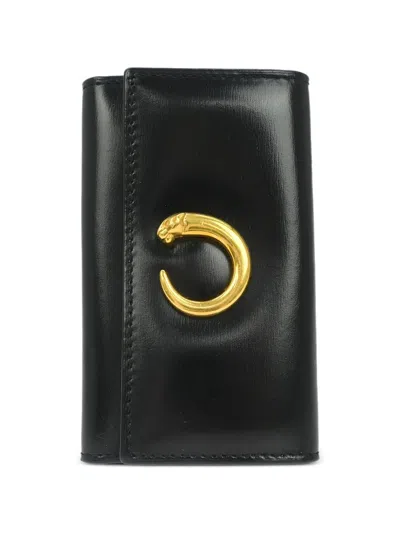Pre-owned Cartier 1990-2000s Leather Key Case In Black