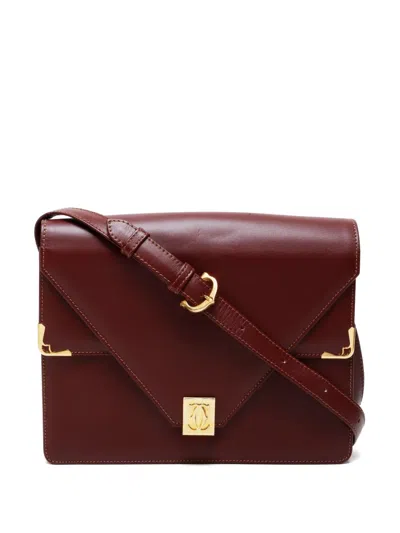 Pre-owned Cartier 1990-2000s Must Be Shoulder Bag In Red
