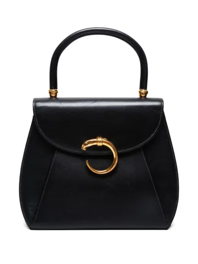 Pre-owned Cartier 1990-2000s Panther Handbag In Black