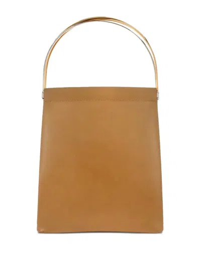 Pre-owned Cartier 1990-2000s Trinity Leather Handbag In Neutral