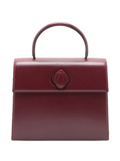 Pre-owned Cartier 1990-2010s Must De Handbag In Red