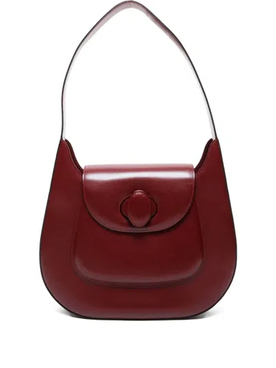 Pre-owned Cartier 1990-2010s Must Line Shoulder Bag In Red