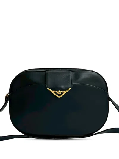 Pre-owned Cartier 1990-2025 Leather Sapphire Crossbody Bag In Blue
