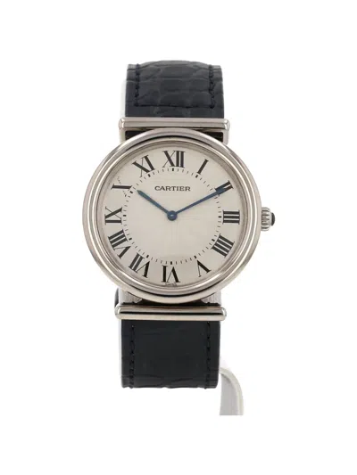 Pre-owned Cartier 1990's Bi-plan 32mm Watch In Neutral