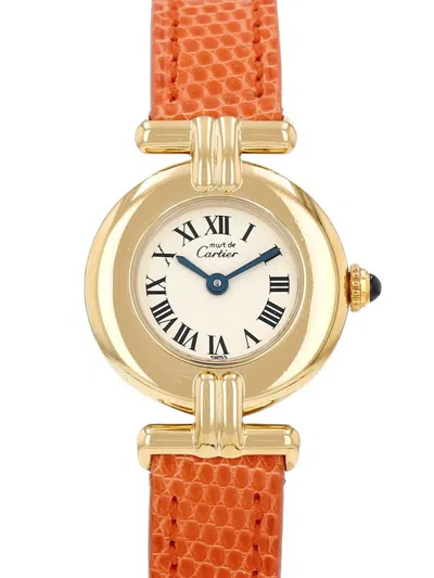 Pre-owned Cartier 1990's Must Colisée 24mm Watch In Neutrals