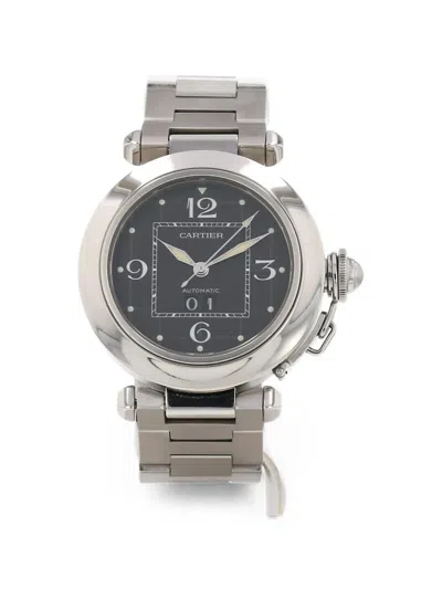 Pre-owned Cartier 1990 Pasha C 35mm Watch In Black