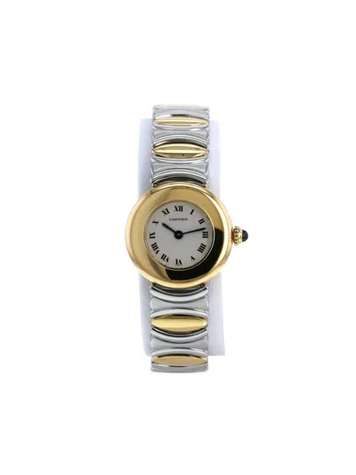 Pre-owned Cartier 1990  Must Colisee 24mm In White