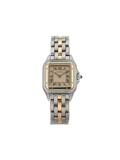 Pre-owned Cartier 1990  Panthère 22mm In 金色