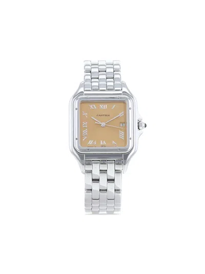 Pre-owned Cartier 1990  Panthère 23mm In Pink