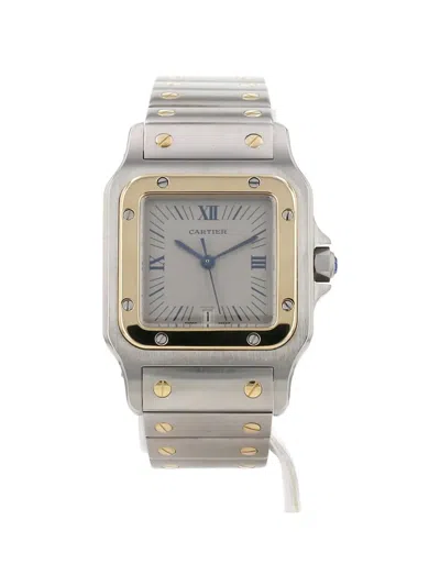 Pre-owned Cartier 1990's Santos Galbée 41mm Watch In Neutral
