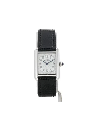 Pre-owned Cartier 1990 Tank Must 29mm In White