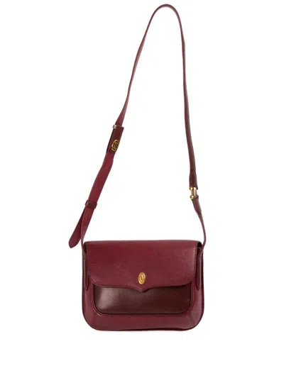 Pre-owned Cartier 1990 Trinity Cross Body Bag In Red