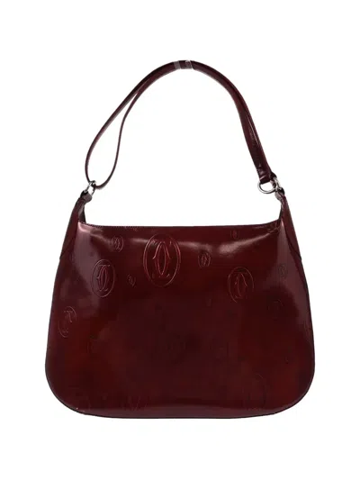 Pre-owned Cartier 1990-2000s Happy Birthday Shoulder Bag In Red