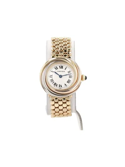 Pre-owned Cartier 1990s  Trinity 27mm In White