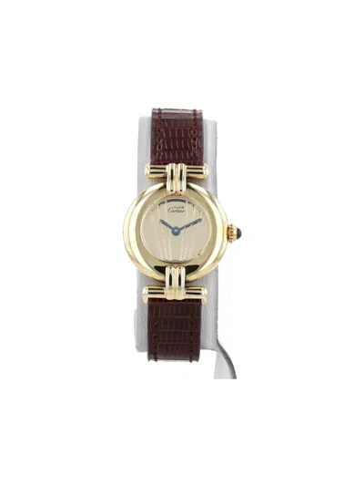 Pre-owned Cartier 1990s Colisée 24mm In Neutral