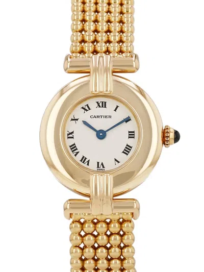 Pre-owned Cartier 1990s Colisée 24mm Watch In White