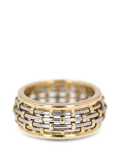 Pre-owned Cartier 1990s Interwoven Ring In Gold