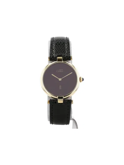 Pre-owned Cartier 1990s Must Vendôme 30mm In Red