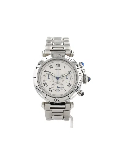 Pre-owned Cartier 1990s Pasha 38mm In White