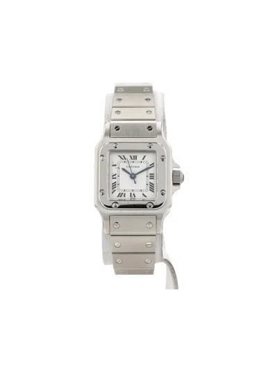 Pre-owned Cartier 1990s Santos 27mm In Neutral