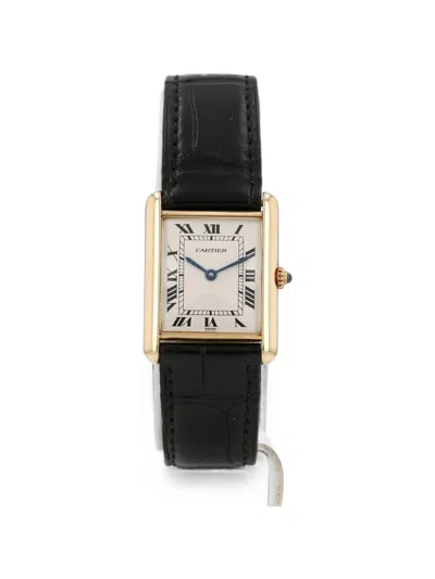 Pre-owned Cartier 1990s Tank Louis 24mm Watch In Neutrals