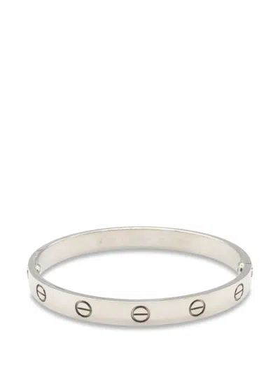 Pre-owned Cartier 1993 Love Bracelet In Silver