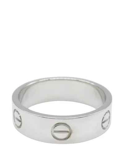Pre-owned Cartier 1996 Love Ring In Silver