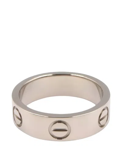 Pre-owned Cartier 1996 Love Ring In Silver