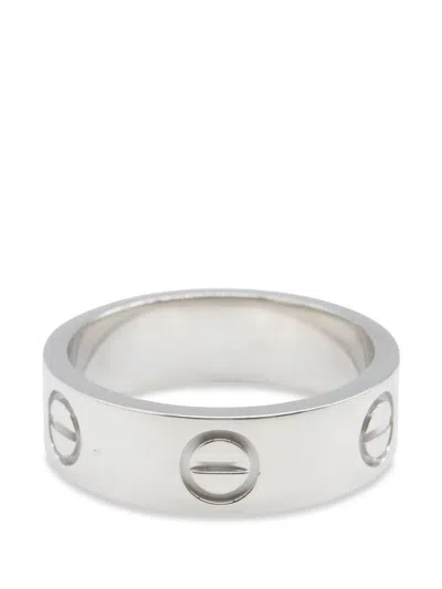 Pre-owned Cartier 1996 Love Ring In Silver