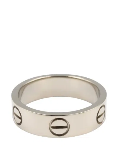 Pre-owned Cartier 1996 Love Ring In Silver