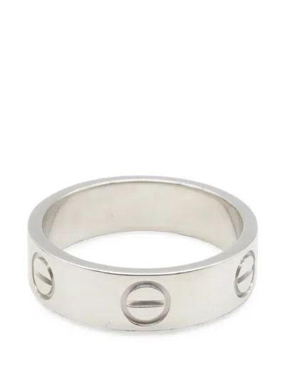Pre-owned Cartier 1996 Love Ring In Silver
