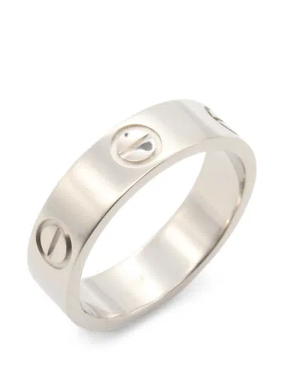 Pre-owned Cartier 1996 Love Ring In Silver