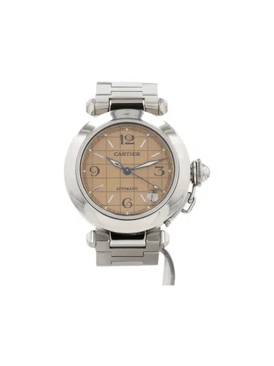 Pre-owned Cartier 1997 Pasha 35mm In Brown