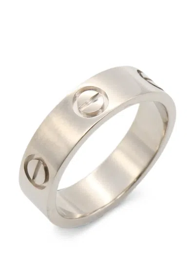 Pre-owned Cartier 1998 Love Ring In Silver