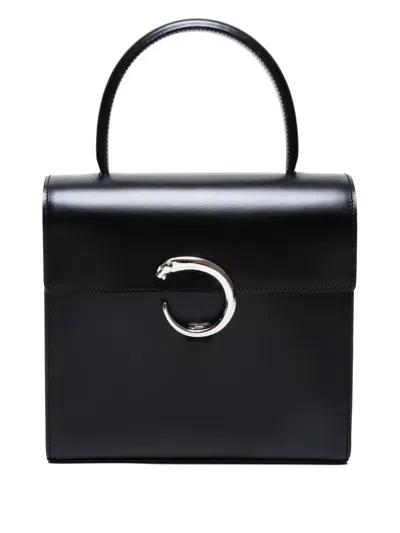 Pre-owned Cartier 2000-2010s Panther Handbag In Black