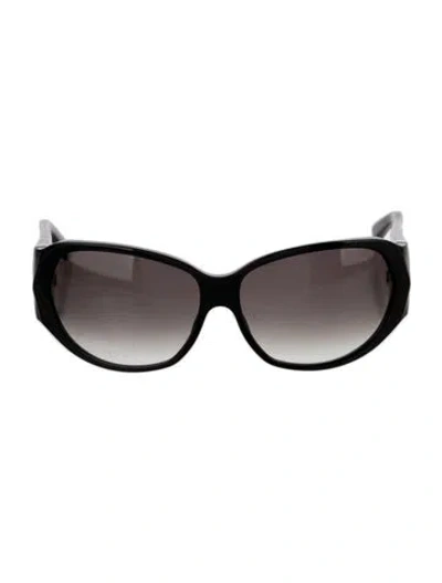 Pre-owned Cartier 2000's C Decor Sunglasses In Black