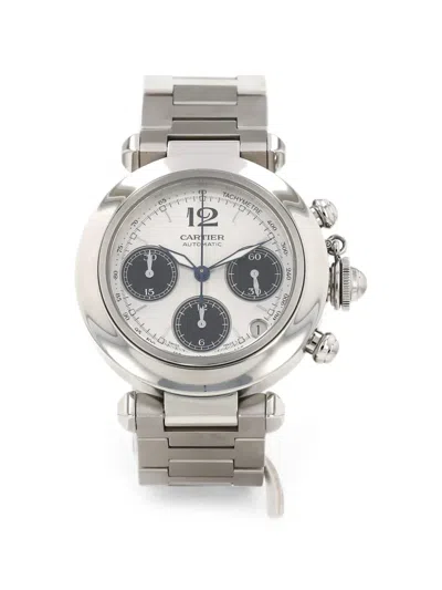Pre-owned Cartier 2000 Pasha 38mm Watch In White