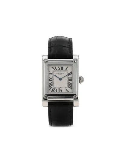 Pre-owned Cartier 2000  Tank 39mm In Silver