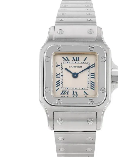 Pre-owned Cartier 2000 Santos 29mm In Silver