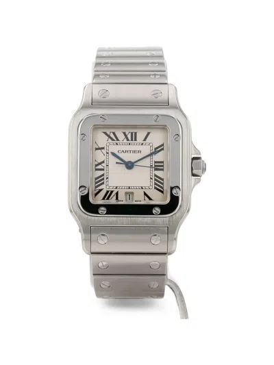 Pre-owned Cartier 2000 Santos 41mm Watch In Neutrals
